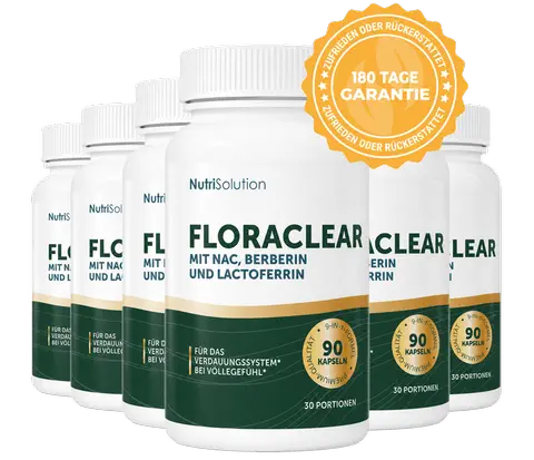 Sechs FloraClear-Packungen